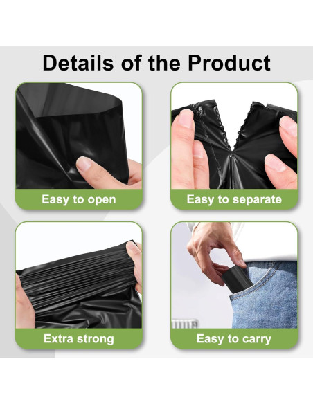 Bolsas de Desechos para Perros Toplive 240 Unidades Negras