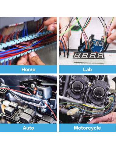 Kit de Conectores de Empalme Térmico TICONN 120PCS AWG 24-10