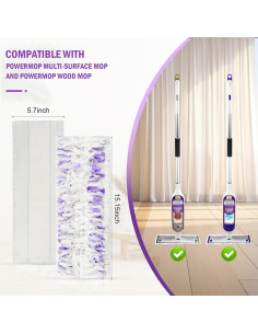 15 Recargas Almohadillas Desechables Mopa PowerMop Fenkabs 2