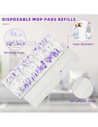 15 Recargas Almohadillas Desechables Mopa PowerMop Fenkabs