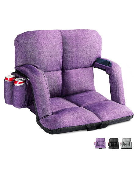Silla de Estadio Time Forest Púrpura Reclinable 6 Posiciones