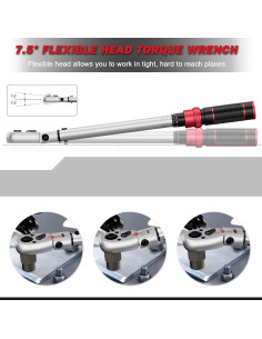 Llave de Torque VANPO 1/2" Ajustable 27.1-217 Nm con Extensión 2