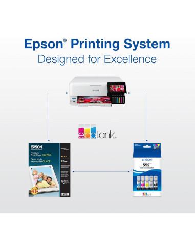 Tinta Botella EcoTank Epson 552 Negra 70 mL para ET-8500/ET-8550