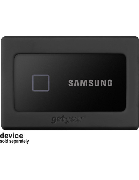 Bumper de Silicona GETGEAR para SSD Samsung T7 - Negro