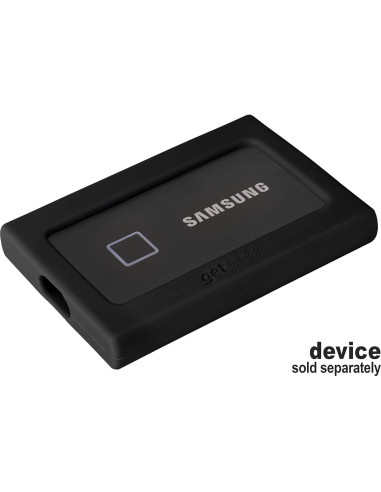 Bumper de Silicona GETGEAR para SSD Samsung T7 - Negro