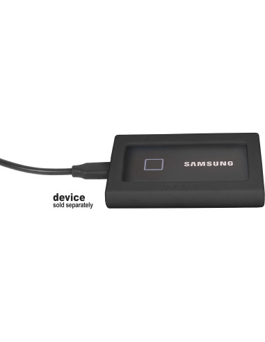 Bumper de Silicona GETGEAR para SSD Samsung T7 - Negro