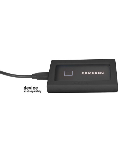 Bumper de Silicona GETGEAR para SSD Samsung T7 - Negro