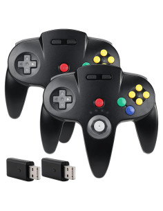 Controlador Inalámbrico SAFFUN N64 USB 2.4GHz - Negro