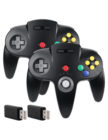 Controlador Inalámbrico SAFFUN N64 USB 2.4GHz - Negro
