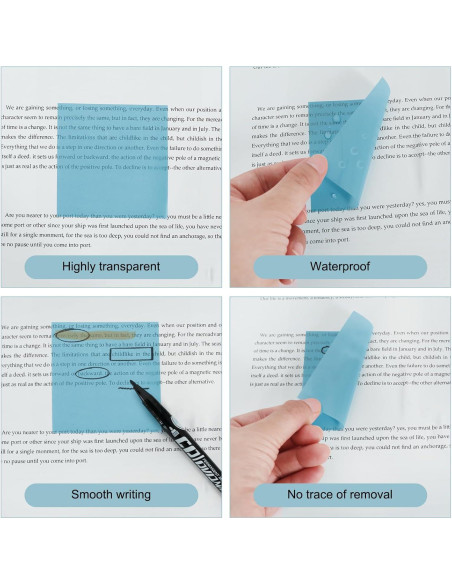 Notas Adhesivas Transparentes Vuzvuv 1120 Piezas 7.62x7.62 cm
