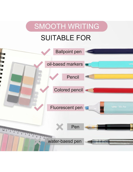 Notas Adhesivas Transparentes Vuzvuv 1120 Piezas 7.62x7.62 cm