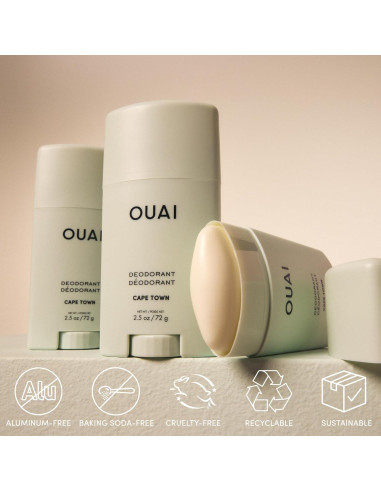 Desodorante Sin Aluminio OUAI Ciudad del Cabo 70.87 g - Control Olores 24h