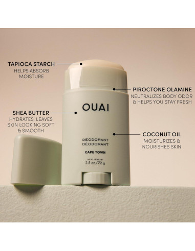 Desodorante Sin Aluminio OUAI Ciudad del Cabo 70.87 g - Control Olores 24h