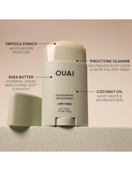 Desodorante Sin Aluminio OUAI Ciudad del Cabo 70.87 g - Control Olores 24h
