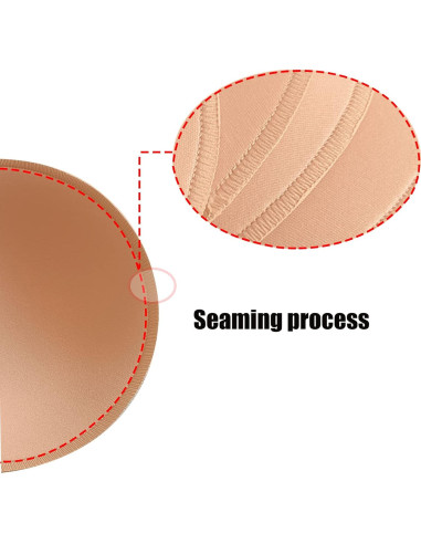 WMugthome 3 Pares Almohadillas Redondas Suaves para Sujetador C/D/DD