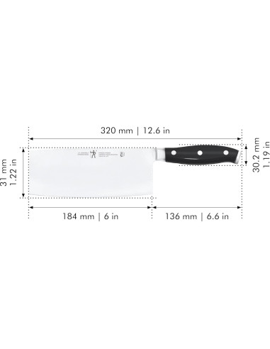 Cuchillo de Carne Forjado Henckels 15 cm Acero Inoxidable