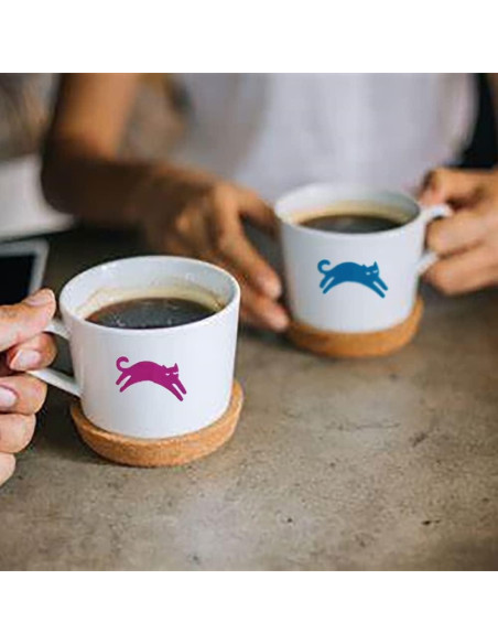 30 Marcadores de Copas de Vino Silicona Metulip - Labio, Bigote, Gato