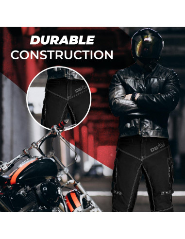 Pantalones de Motocicleta Impermeables para Hombre con Armadura CE