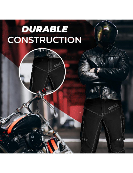 Pantalones de Motocicleta Impermeables para Hombre con Armadura CE