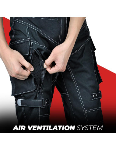 Pantalones de Motocicleta Impermeables para Hombre con Armadura CE