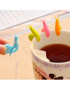 6 Clips Sujetadores de Bolsitas de Té Silicona MAGICLULU Mini 2