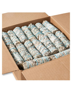 25 Palos de Salvia Blanca 10 cm Blue River Sage - Limpieza Energética