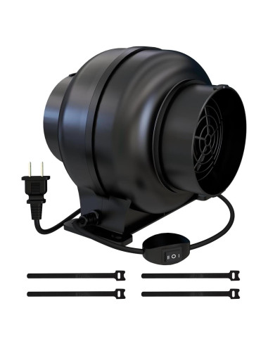 Ventilador de Conducto Inline Artibear 168 CFM 24W Negro