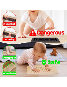 Cubierta de Ventilación de Silicona Orzbow a Prueba de Bebés 14.5x29.7cm 2