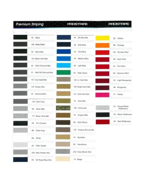 Cinta de Pinstripe Automotriz Prostripe 1/4" x 12.19m Dorado