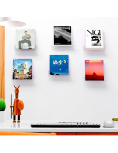 Soporte de Pared para Discos de Vinilo XIANG YXWO 8 Piezas 2