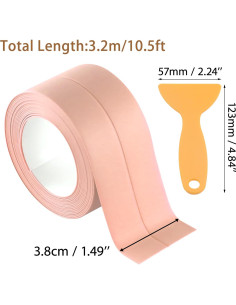 Cinta de Sellado Impermeable Autoadhesiva Boguish Rosa 3 Rollos 3.2m 2