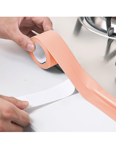 Cinta de Sellado Impermeable Autoadhesiva Boguish Rosa 3 Rollos 3.2m