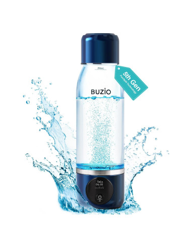 Botella de Agua de Hidrógeno BUZIO 3800ppb con Pantalla OLED