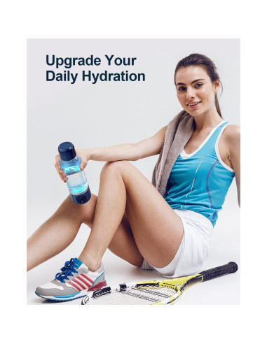 Botella de Agua de Hidrógeno BUZIO 3800ppb con Pantalla OLED