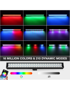 Barras de Luz LED OPPSK 40cm 36W RGB Control Remoto APP 2