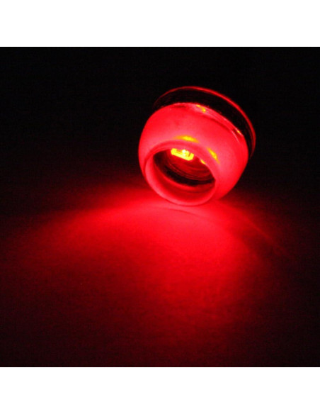 Luz LED Redonda ECCPP 18mm Roja para Niebla y DRL