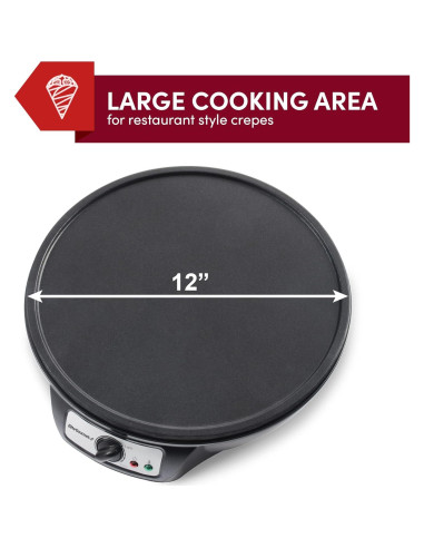 Máquina para Crepes Elite Gourmet ECP-126 30.48 cm Antiadherente
