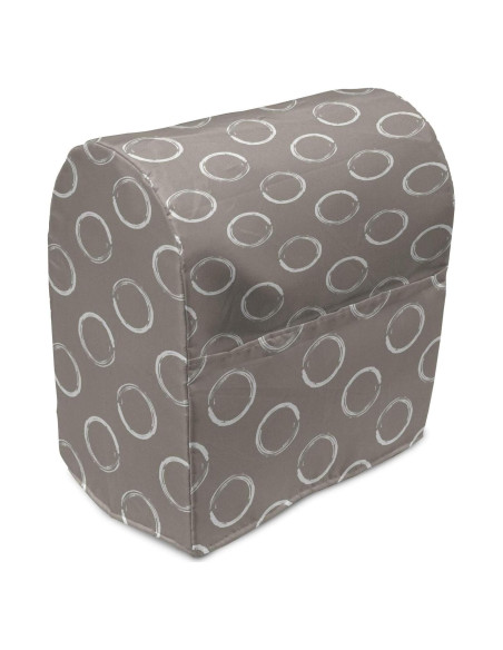 Cubierta para Batidora de Pie Ambesonne Taupe 6-8 Qt con Bolsillos