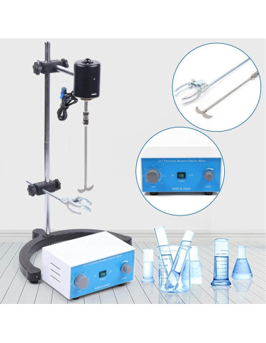 Mezclador Eléctrico de Sobremesa KWHXJ 100W 2800 RPM para Laboratorio