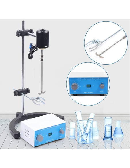 Mezclador Eléctrico de Sobremesa KWHXJ 100W 2800 RPM para Laboratorio