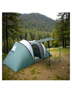 Tienda de Camping XL-LSYIT para 8 Personas Domo Impermeable Verde