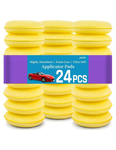 Almohadillas de Aplicación de Cera PSLER 10 cm - Paquete de 24