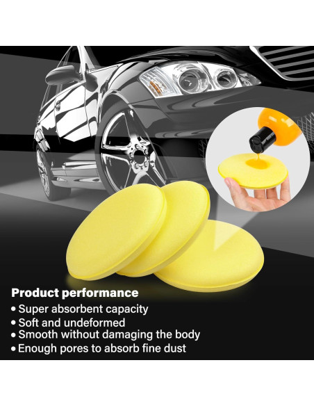 Almohadillas de Aplicación de Cera PSLER 10 cm - Paquete de 24