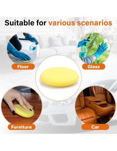 Almohadillas de Aplicación de Cera PSLER 10 cm - Paquete de 24