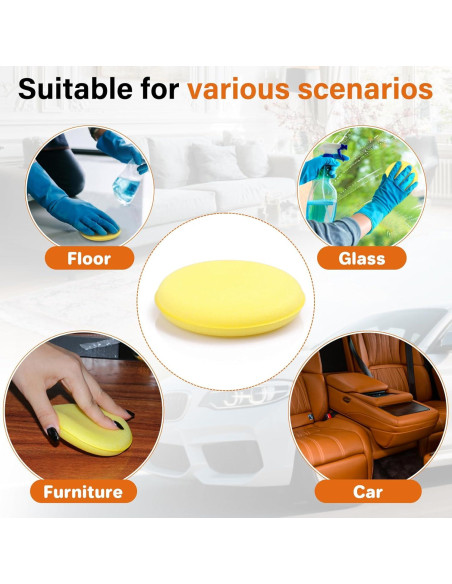 Almohadillas de Aplicación de Cera PSLER 10 cm - Paquete de 24