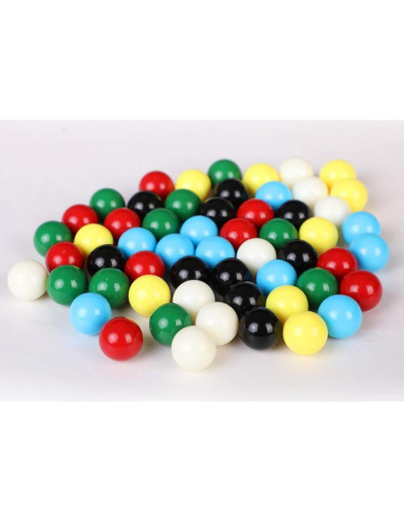 Bolas de Mármol de Reemplazo Laviesto 14mm 60 Piezas 6 Colores