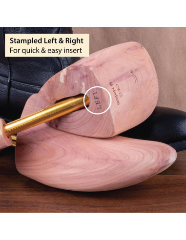 Árboles para Botas de Cedro FootFitter - 2 Piezas, Talla M