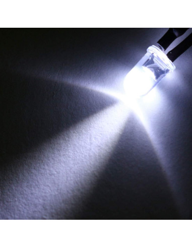 10 LEDs Pre Cableados 5mm uxcell Blanco DC 24V 20cm