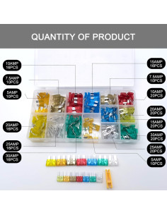 Kit de Fusibles de Coche Neferta 220 Piezas Multicolor 2