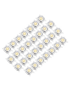 Interruptor Táctil SPST uxcell 30PCS 5x5x1.5mm 4 Pines